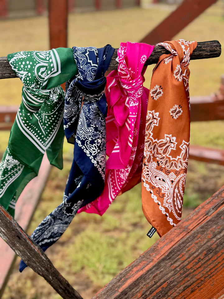 26" Bandana Print Scarves