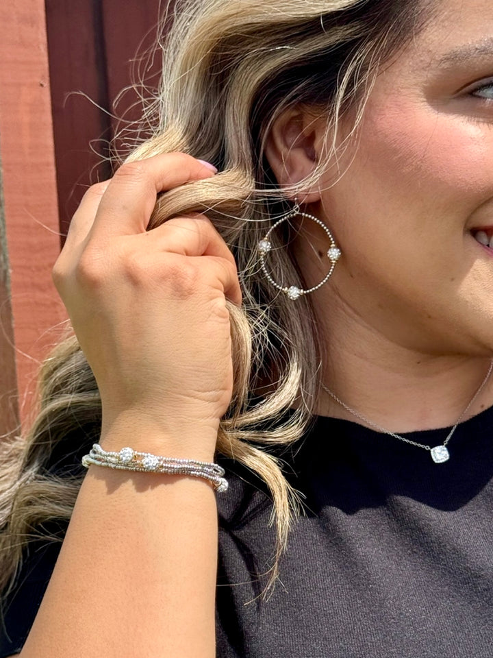 Zola Silver Hoop Earrings