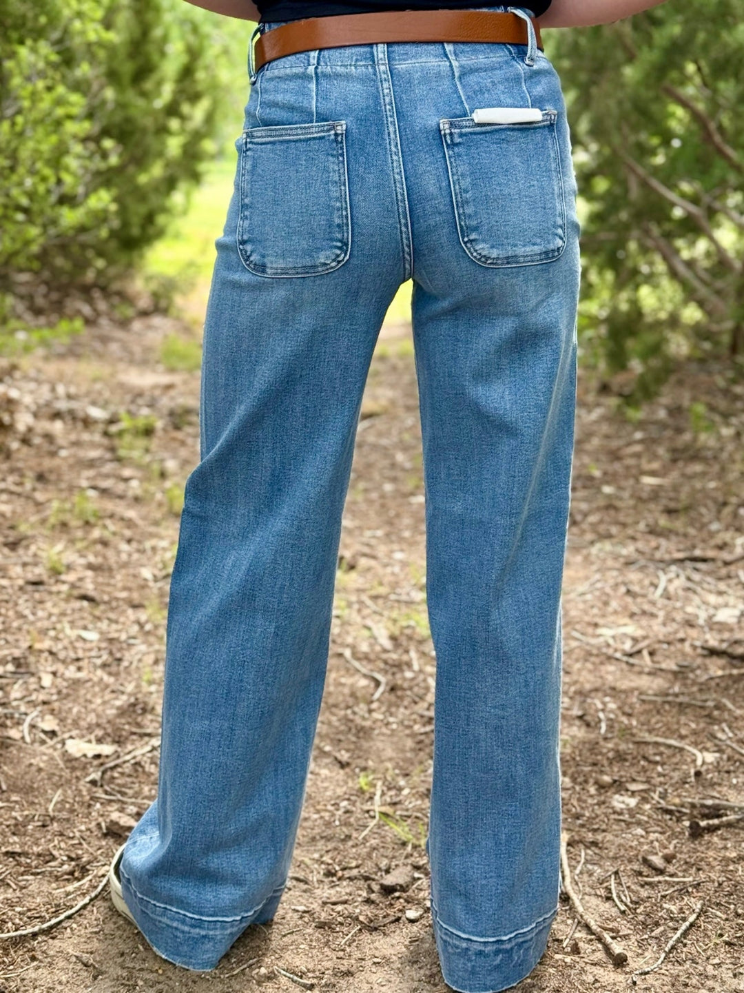 Langley High Rise Ankle Wide Jean by Risen
