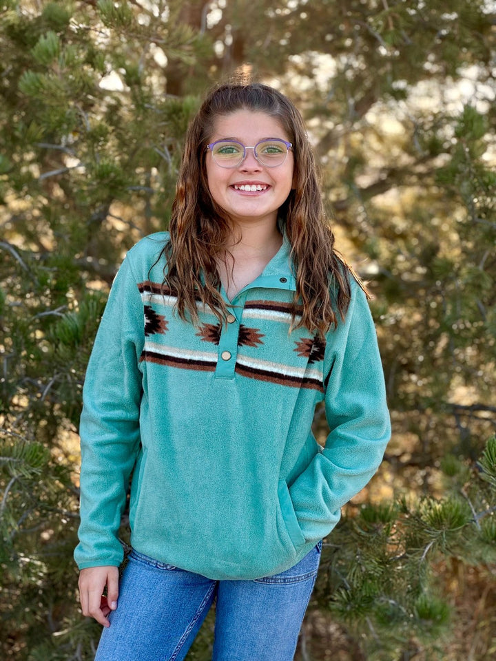 Mint Youth Fleece Pullover