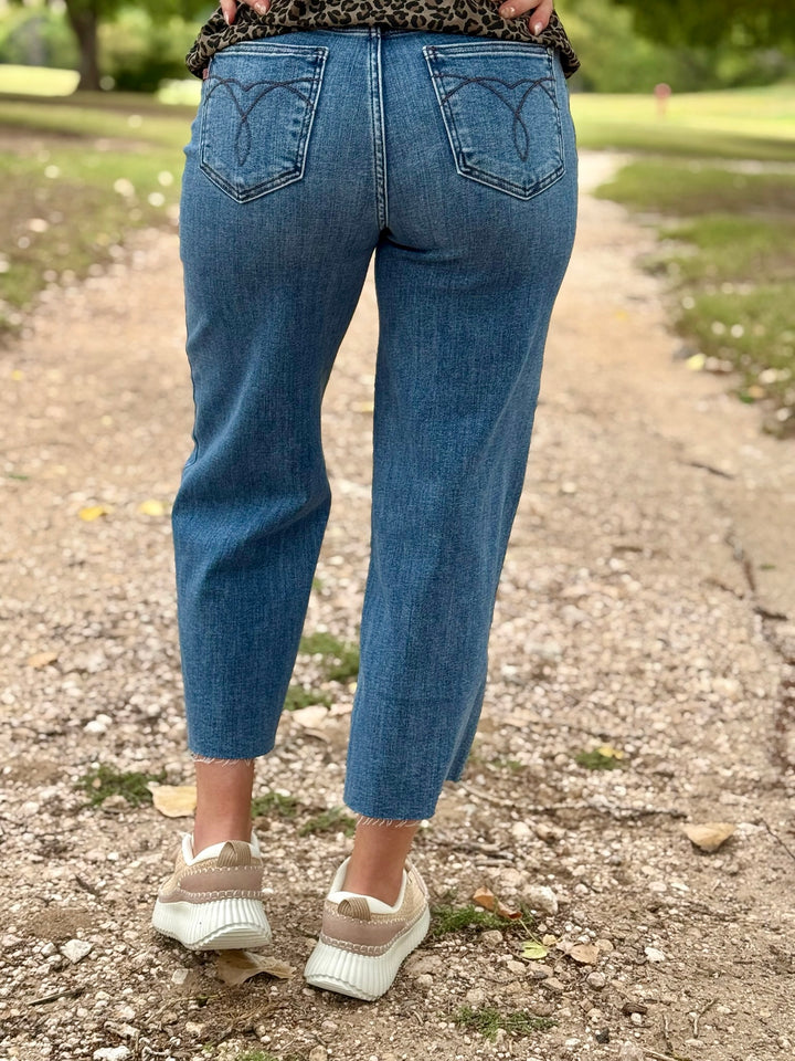 Rachel Wide Leg Crop Jean by Judy Blue