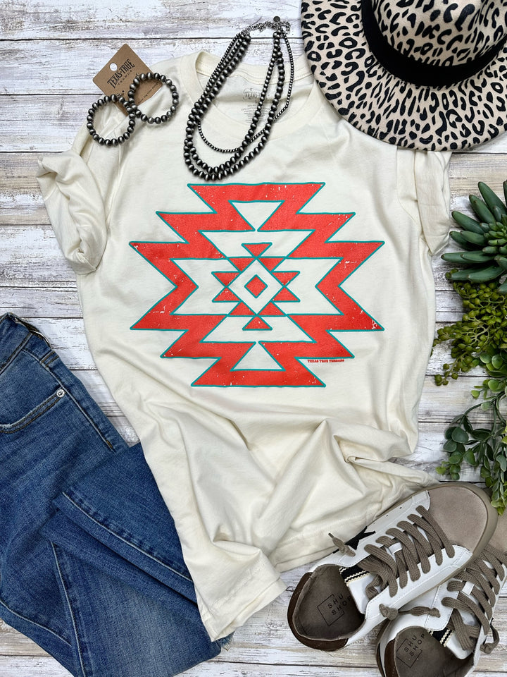 Aztec Puff Graphic Tee by Texas True Threads