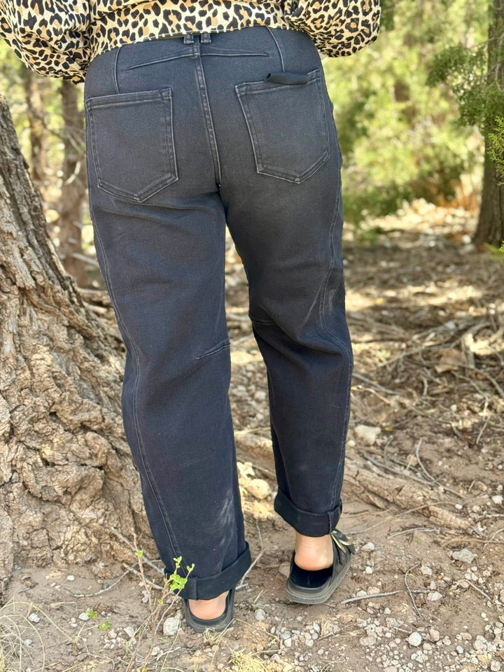 Tucker Black Barrel Jean by Risen