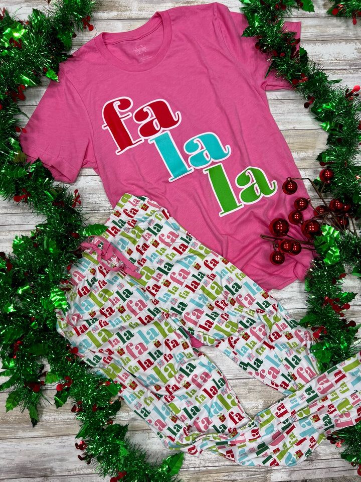 Fa La La Christmas PJ Set