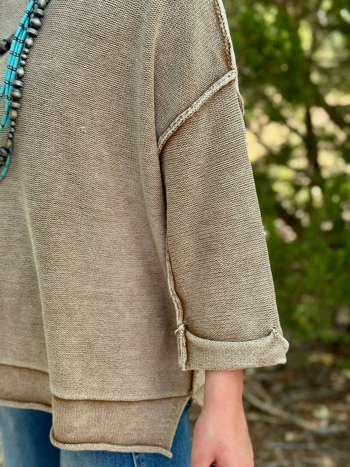 Tanya Tan Exposed Hem Sweater