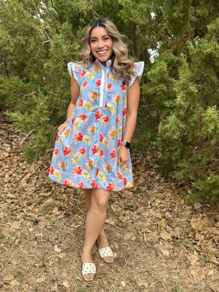 Blair Blue Floral Dress