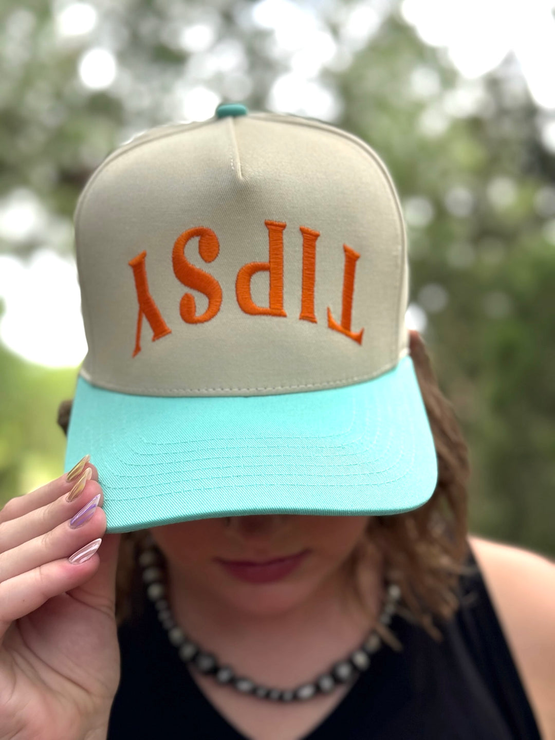 TIPSY Embroidered Canvas Cap