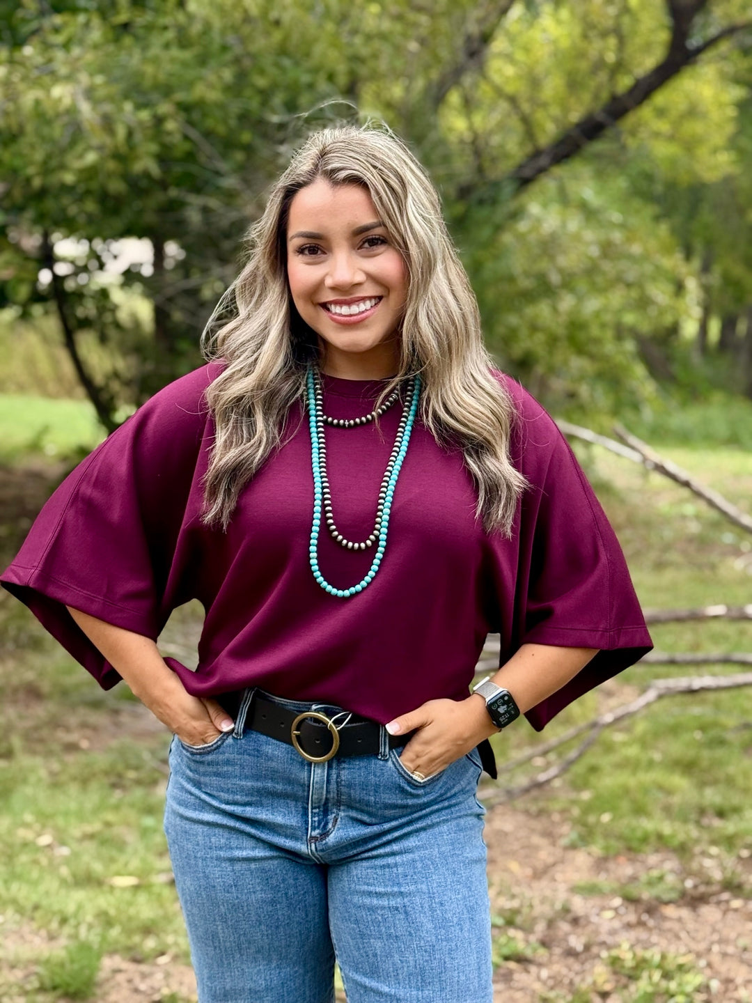 Kali Wine Casual Top