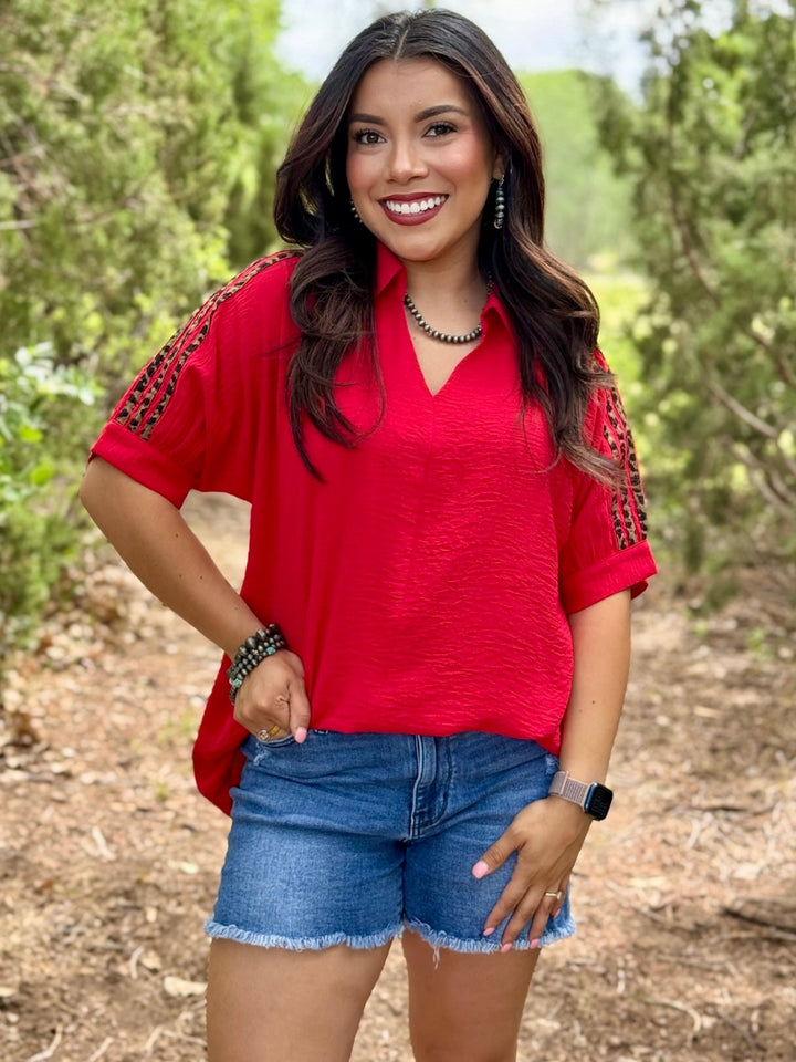 Stand Out Red Top