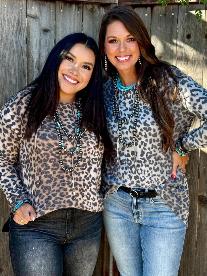 Leanna Leopard Hoodie by Texas True Threads