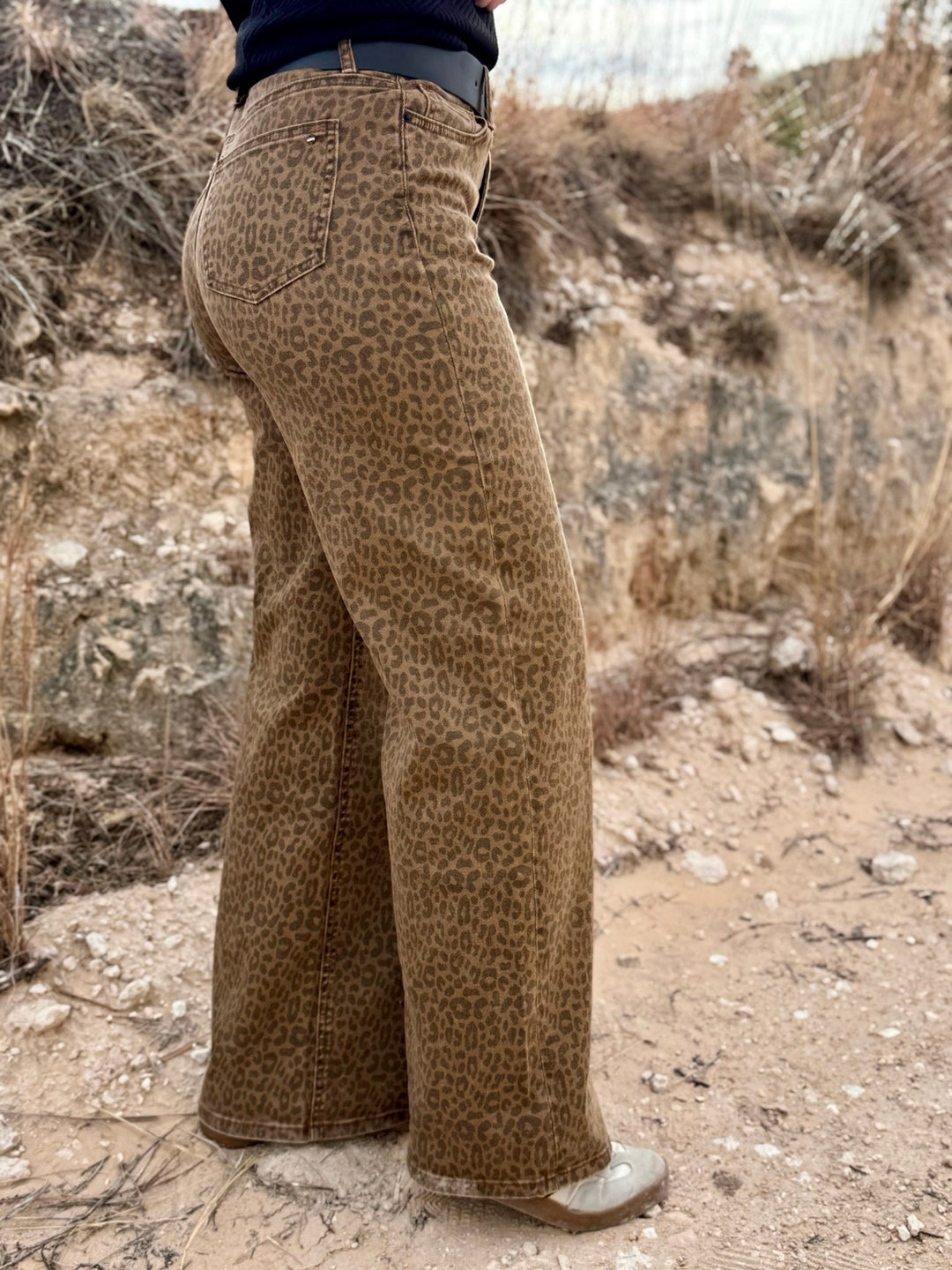 Rhodes Leopard Wide Leg Jean