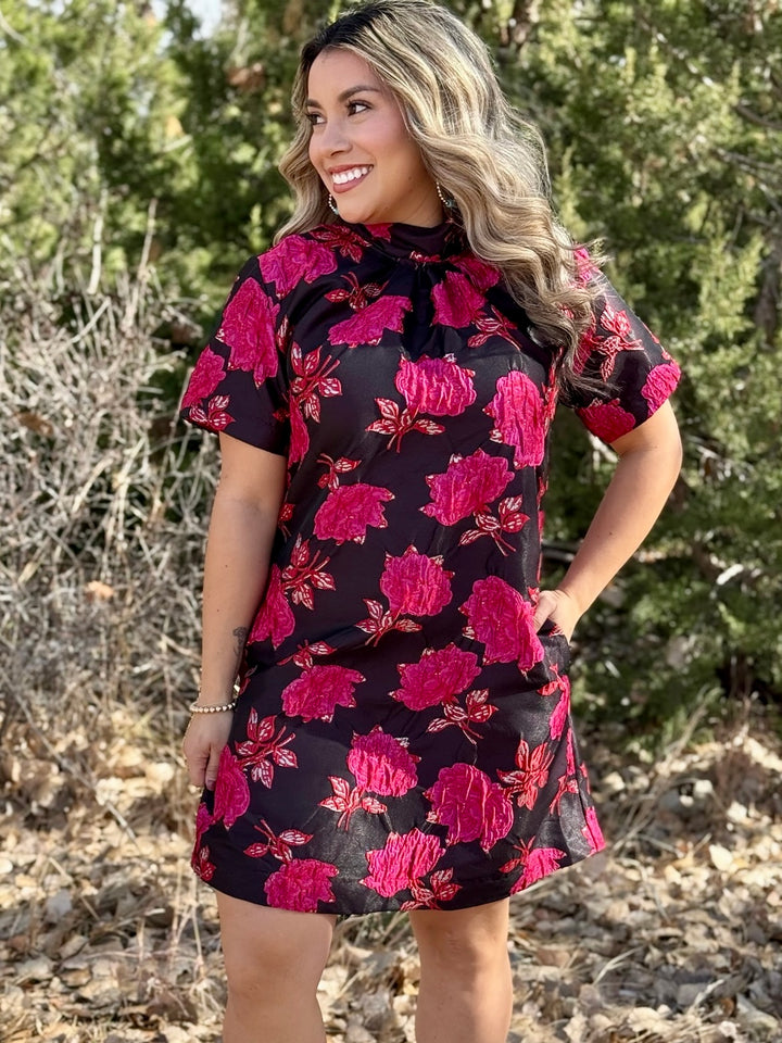 Black Bow Back Dress