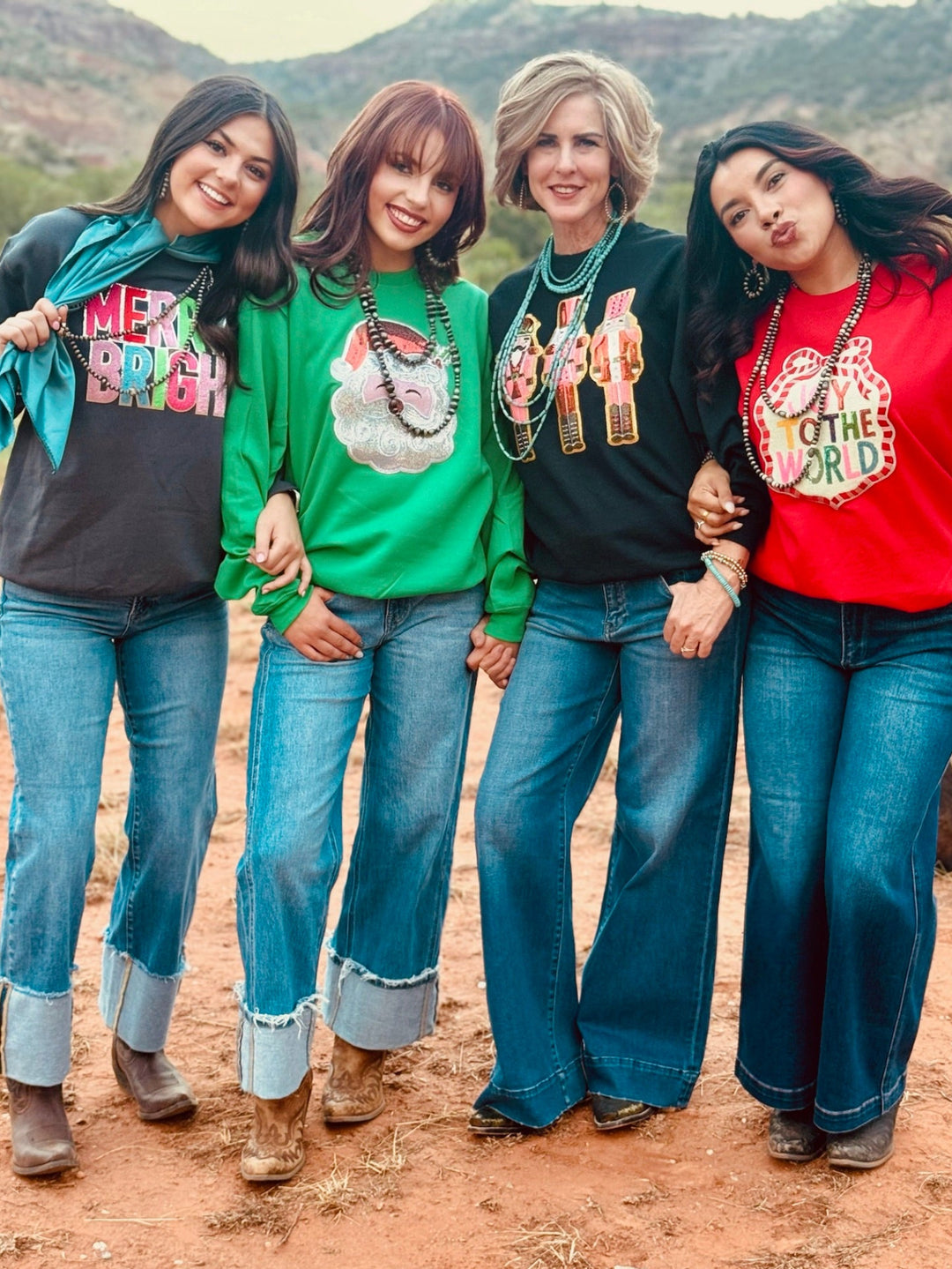 Glitter Santa Sweatshirt