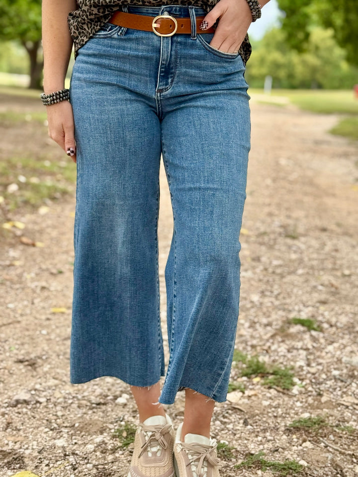 Rachel Wide Leg Crop Jean by Judy Blue