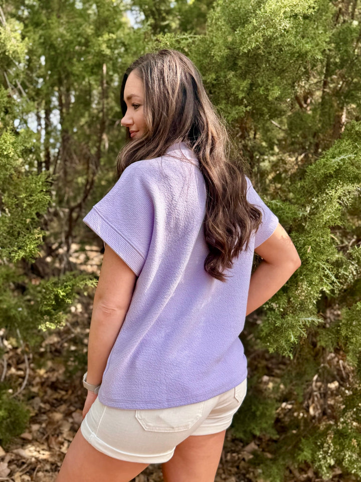 Danielle Lavender Top