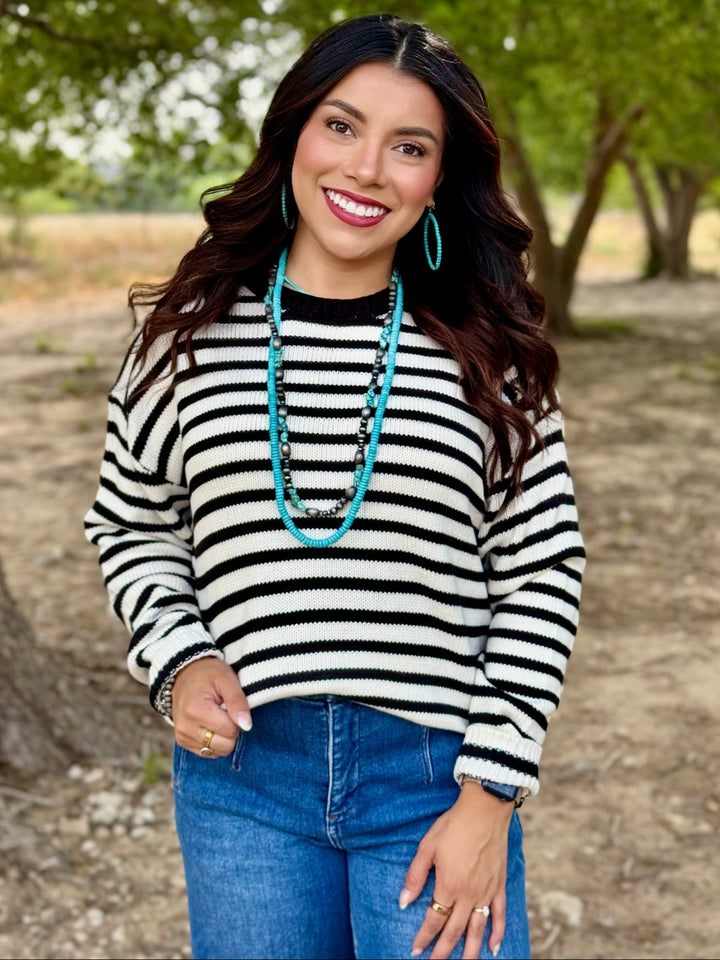 Never Out of Line Striped Sweater