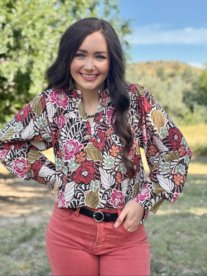 Holly Floral Long Sleeve Blouse