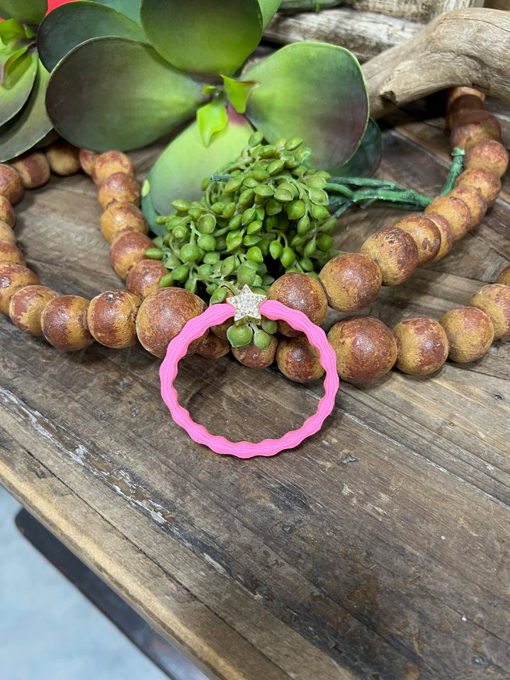 Bracelet/ Scrunchie with Charm