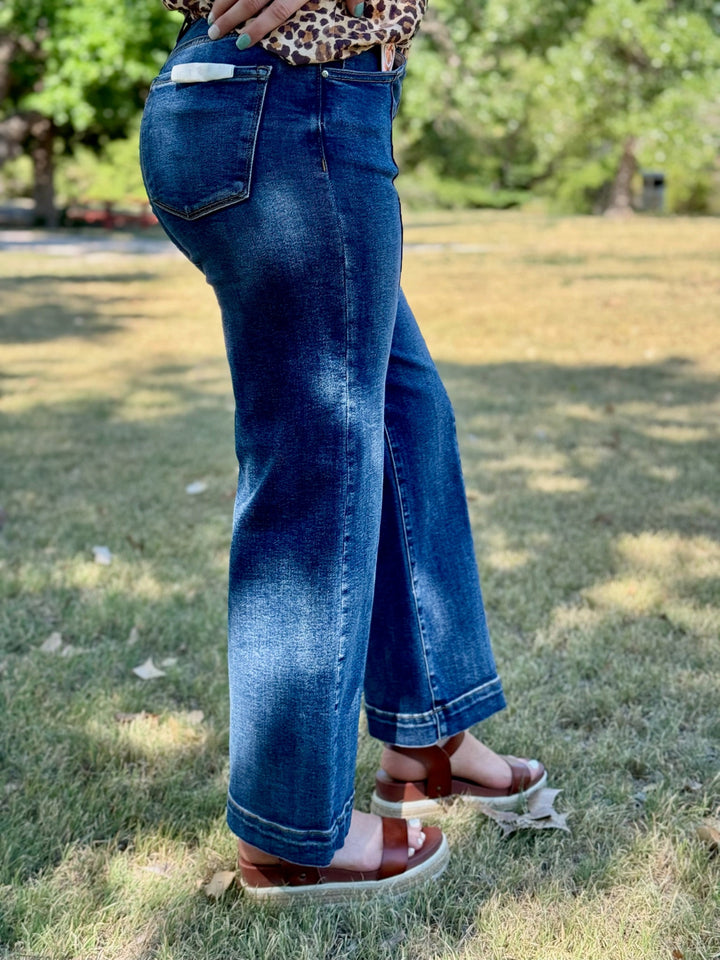 Millie Dark Wash Trouser by Risen