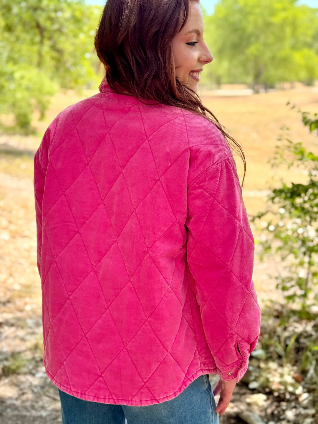 Preslee Pink Quilted Jacket
