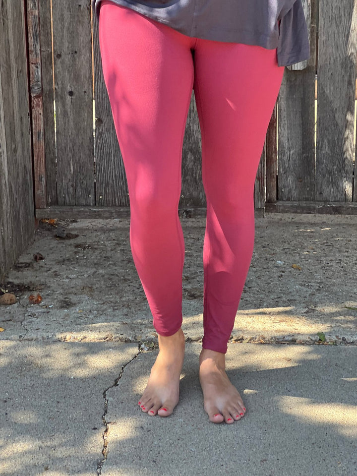 Nicole Maroon Leggings