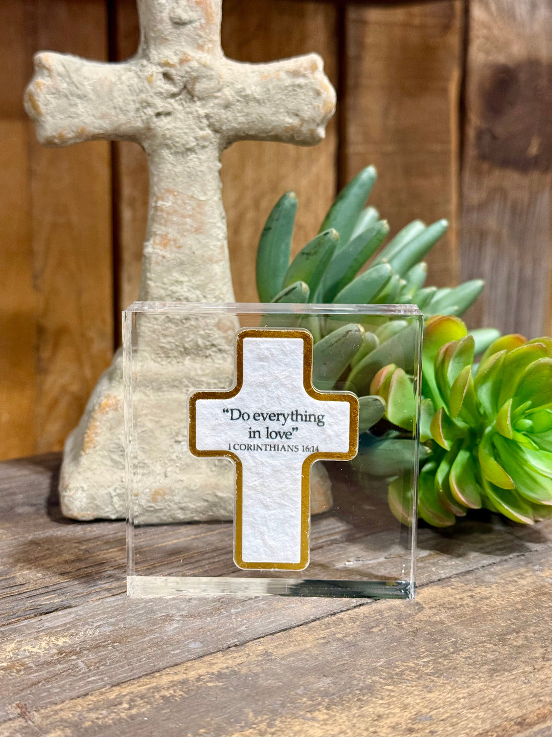 Love Acrylic Plaques by Mud Pie