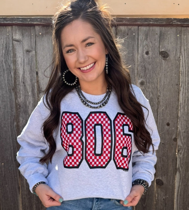 Area Code Graphic Sweatshirt by Texas True Threads