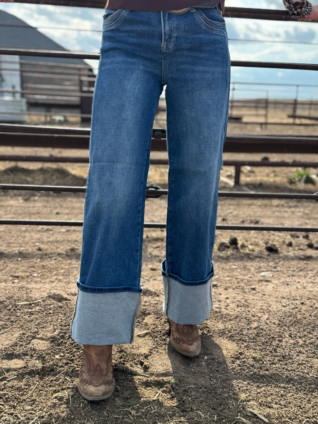 Boston Wide Cuff Jean by Risen