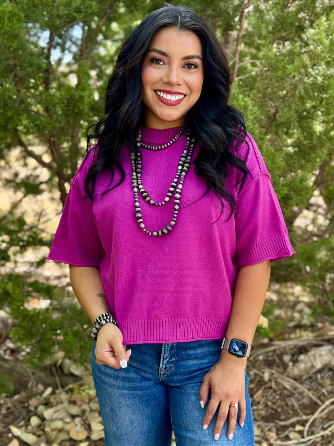 Camilla Magenta Sweater