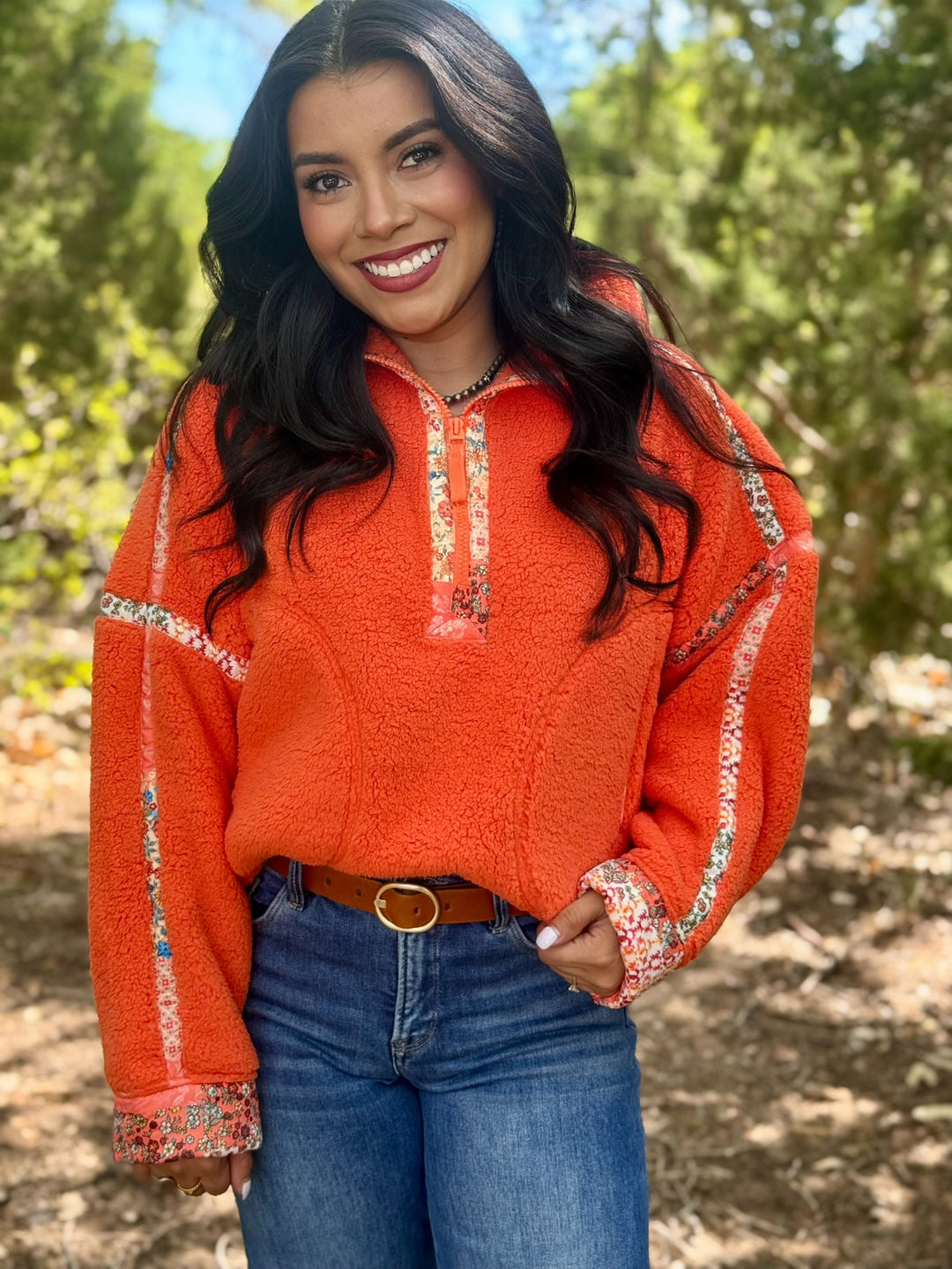 Eilene Orange Pullover