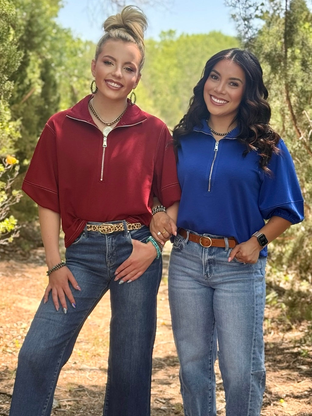 I'm A Fan 1/4 Zip Top
