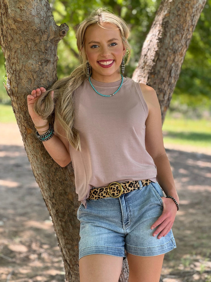 Kayden Mocha Tank Top