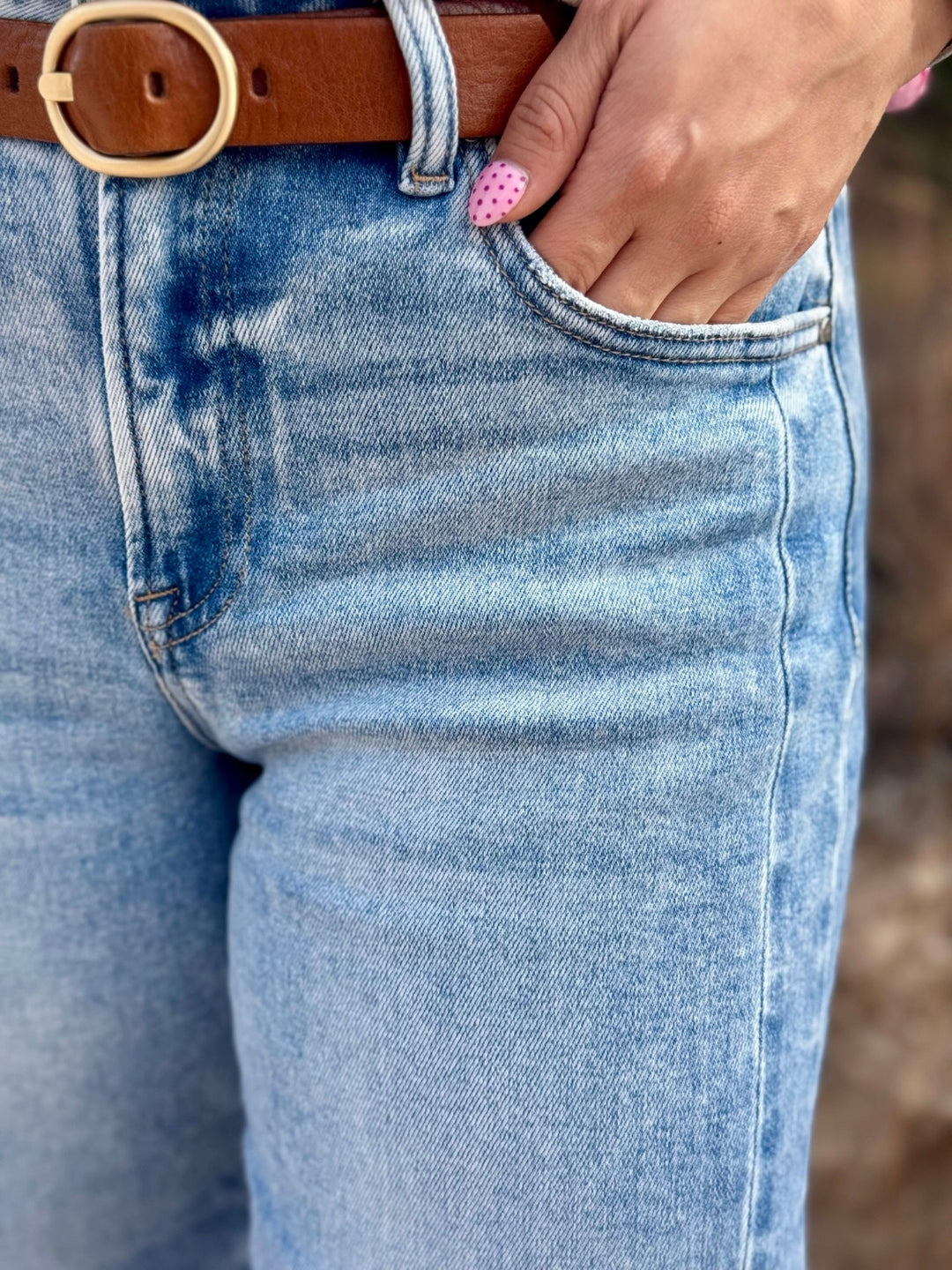 Lennon Medium Wash Barrel Jean