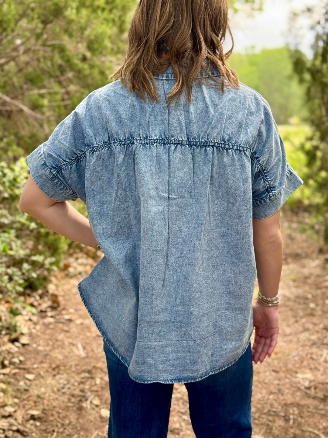 Calico County Denim Top