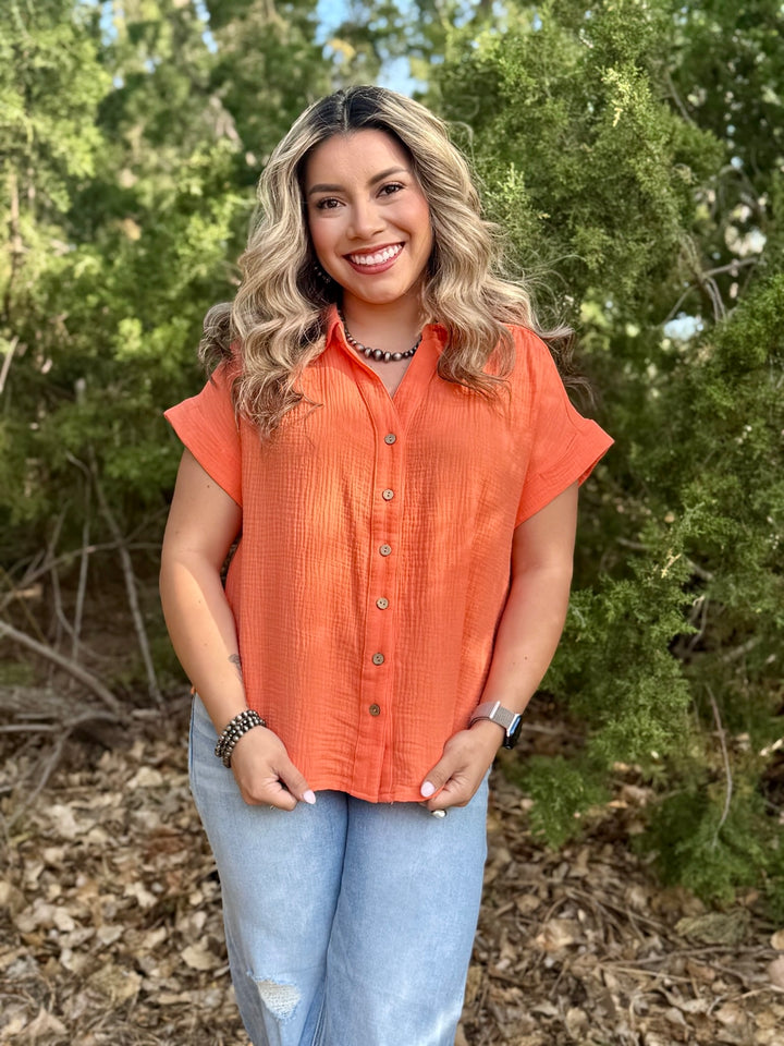Sophie Button Up Top