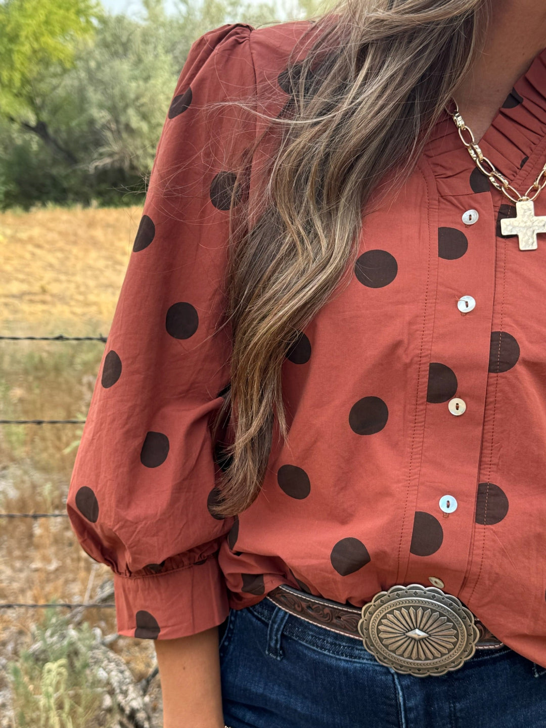 Fall in Love with Dots Top