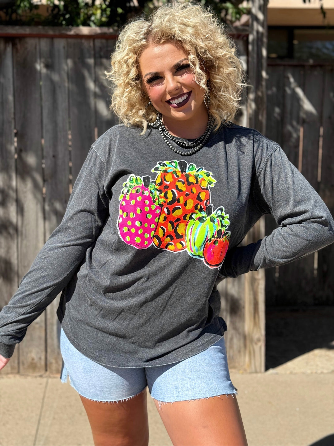 Callie's Neon Pumpkins by Texas True Threads