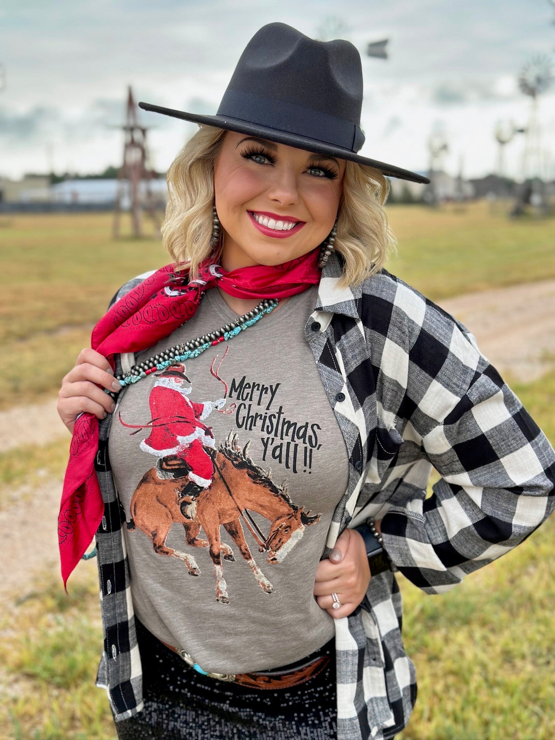 Merry Christmas Y'all Graphic Tee by Texas True Threads