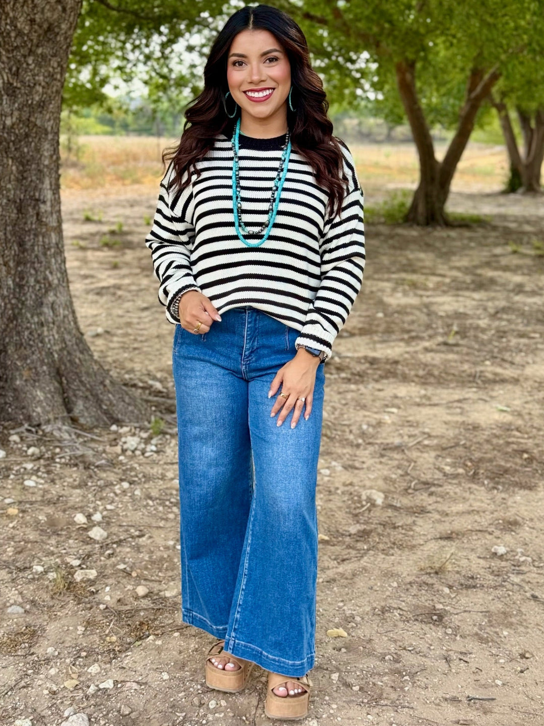Never Out of Line Striped Sweater