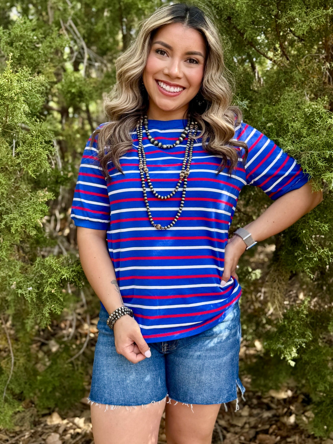 Celebrate Red, White & Blue Top