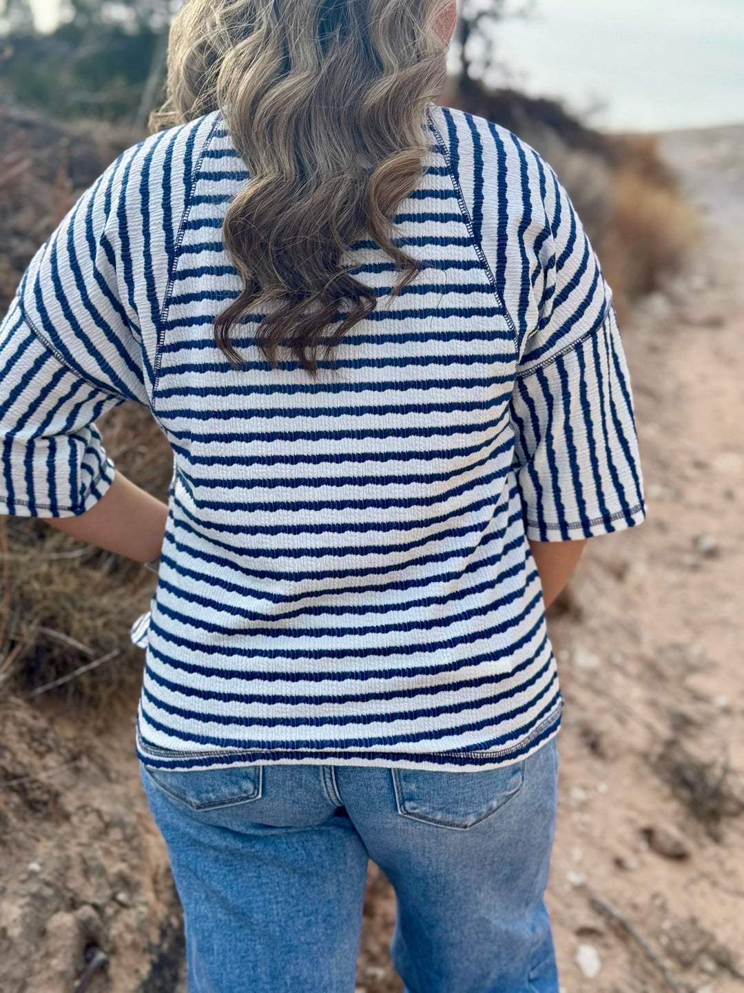McKinley Blue Striped Top