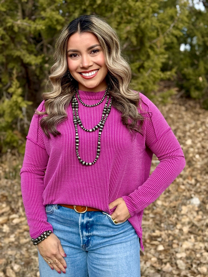 Madelynn Exposed Hem Top