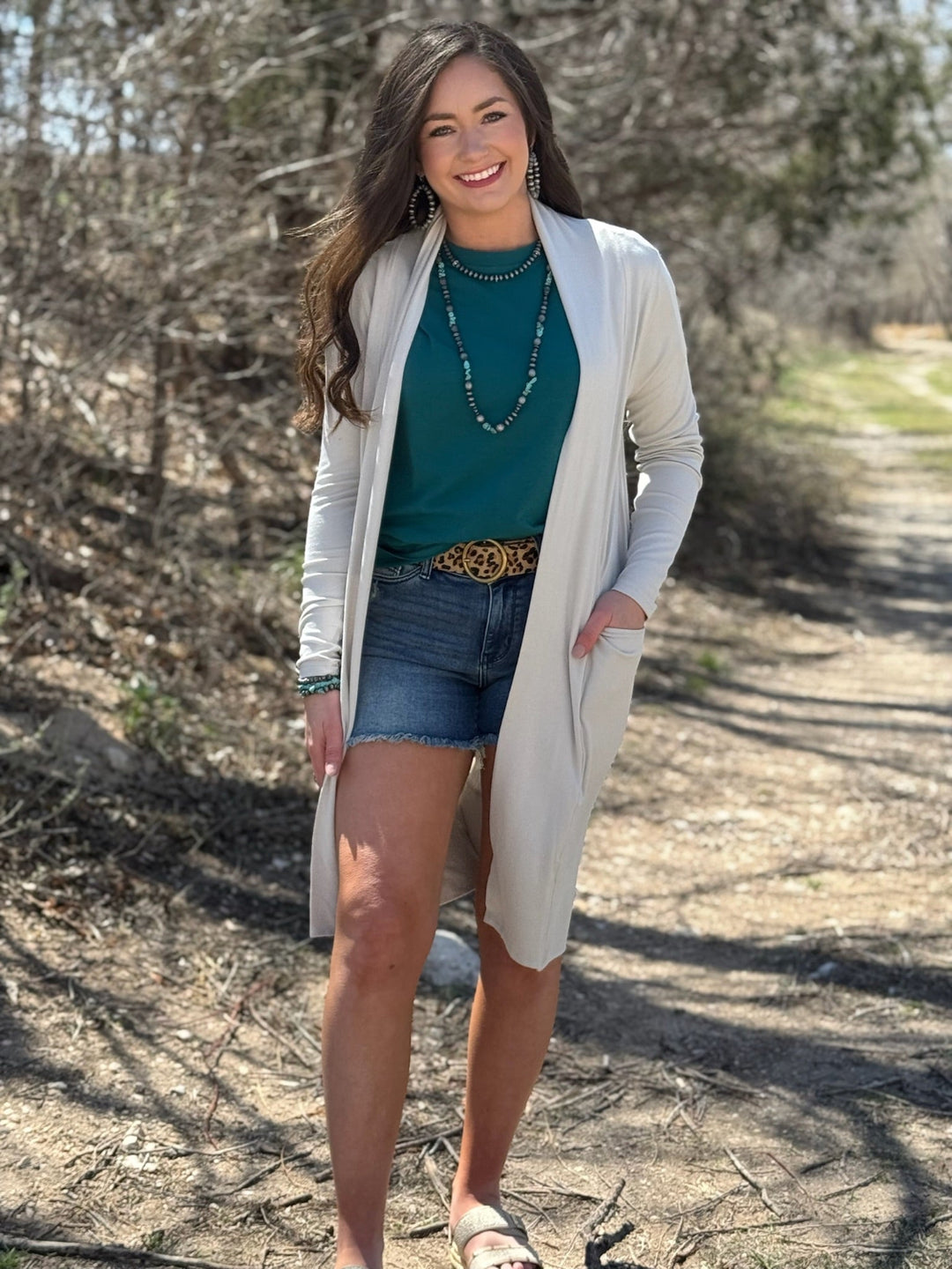 Sherri Pale Grey Cardigan