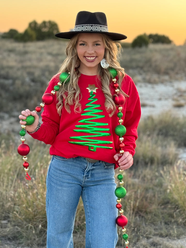 Puff Christmas Tree Sweatshirt by Texas True Threads