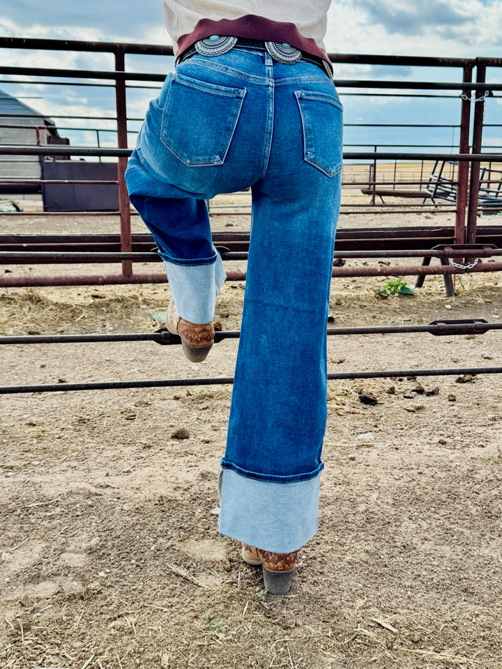 Boston Wide Cuff Jean by Risen