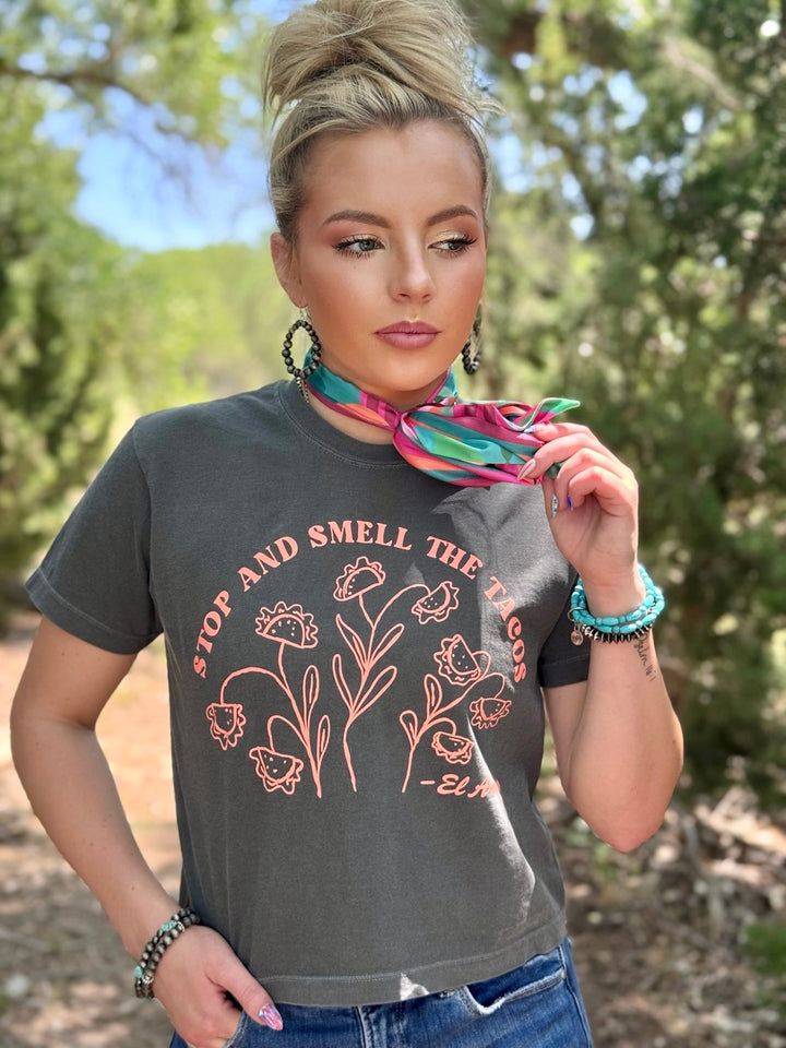Stop & Smell the Tacos Tee