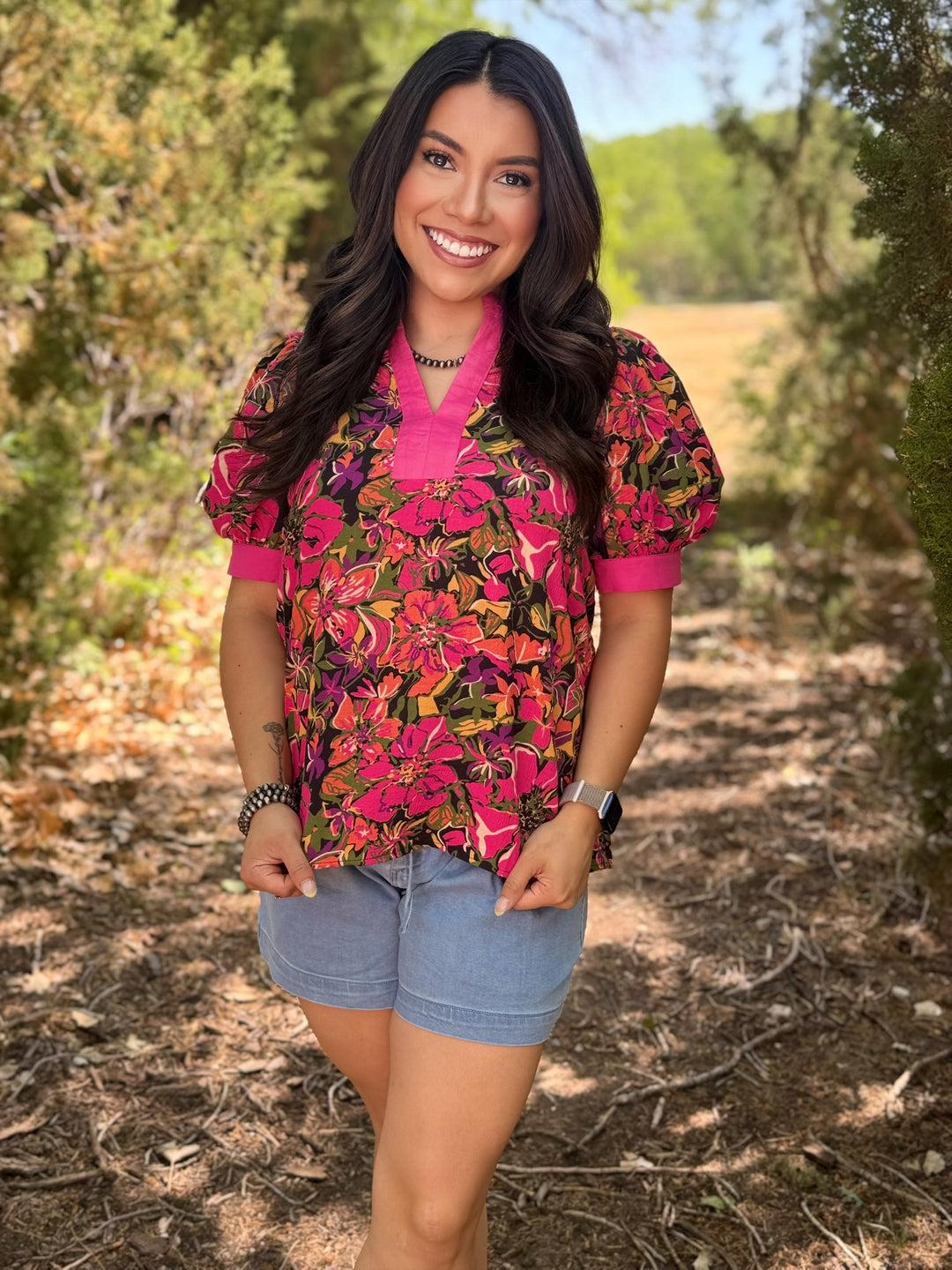 Petal to the Metal Floral Top
