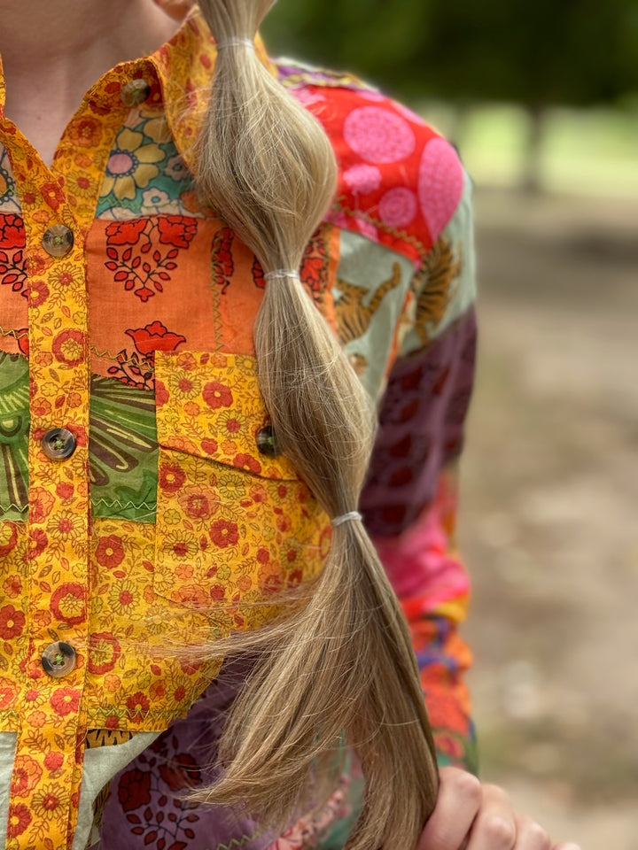 Patchwork Camp Shirt by Ivy Jane