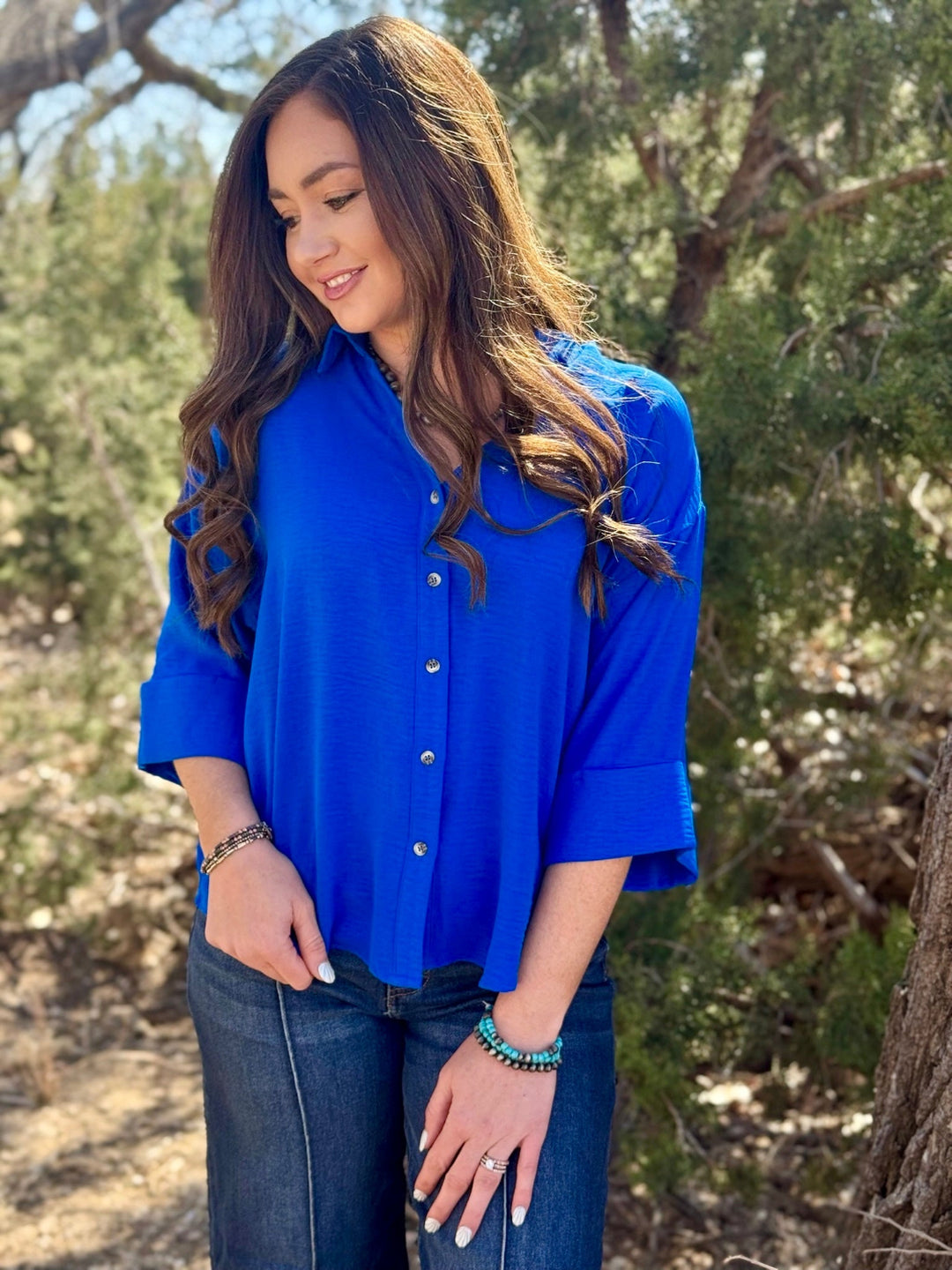 Sienna Royal Blue Top