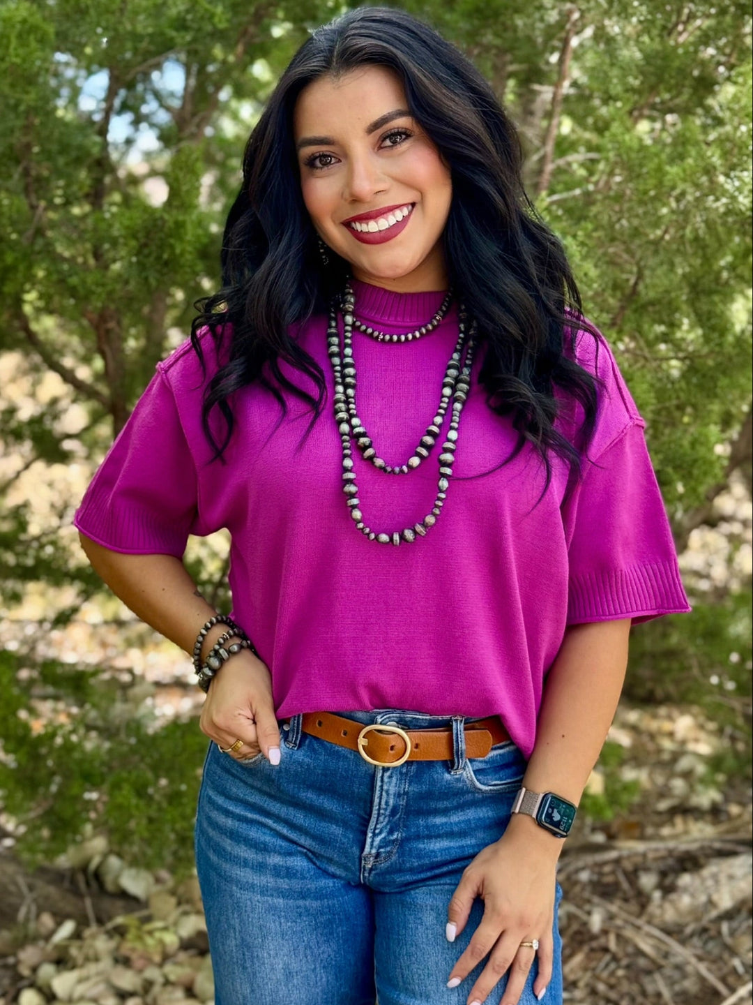 Camilla Magenta Sweater
